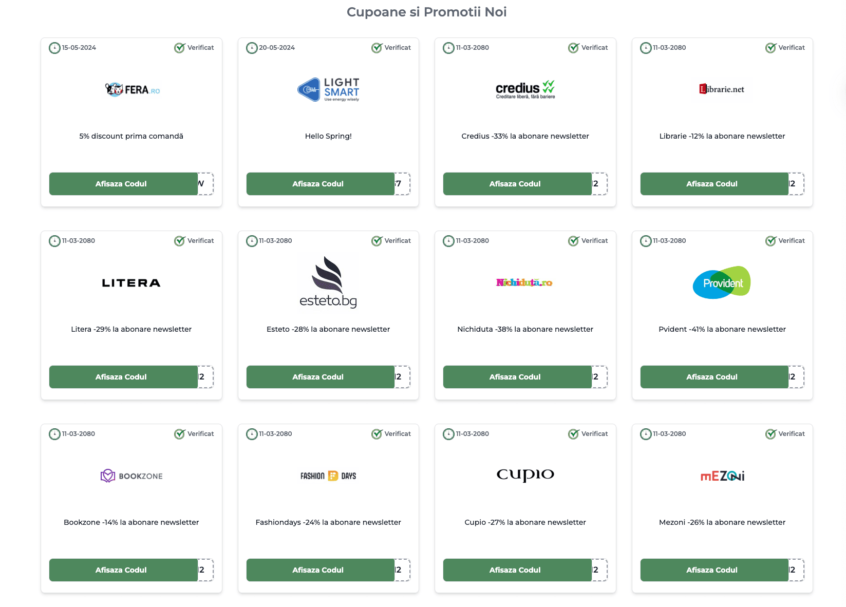 Vouchify | Cupoane, Coduri de Reducere și Vouchere | Peste 800 Magazine Vouchify | Cupoane, Coduri de Reducere și Vouchere | Peste 800 Magazine